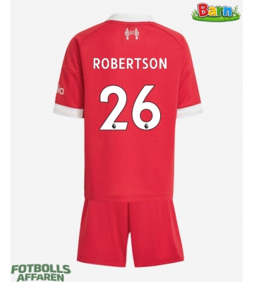Liverpool Andrew Robertson #26 Hemmaställ Barn 2025-26 Kortärmad (+ Korta byxor)